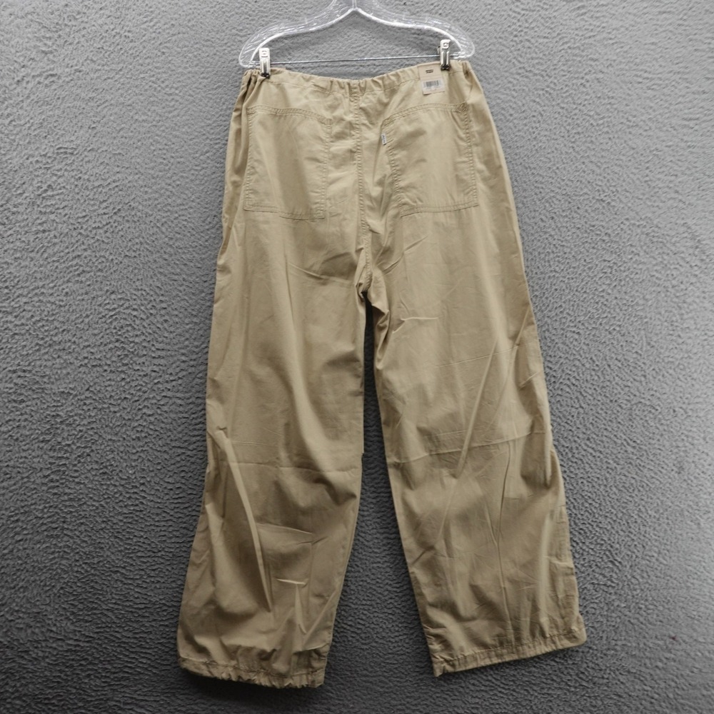NWT Levis Woven Parachute Pants Size Large Beige Womens All Cotton‎ High Rise - Picture 2 of 16